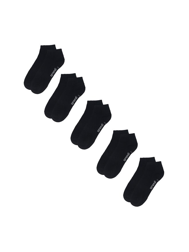 Sprandi 5 unisex zemo zeķu pāru komplekts Sprandi 0MB-001-AW23 (5-pack) Melns
