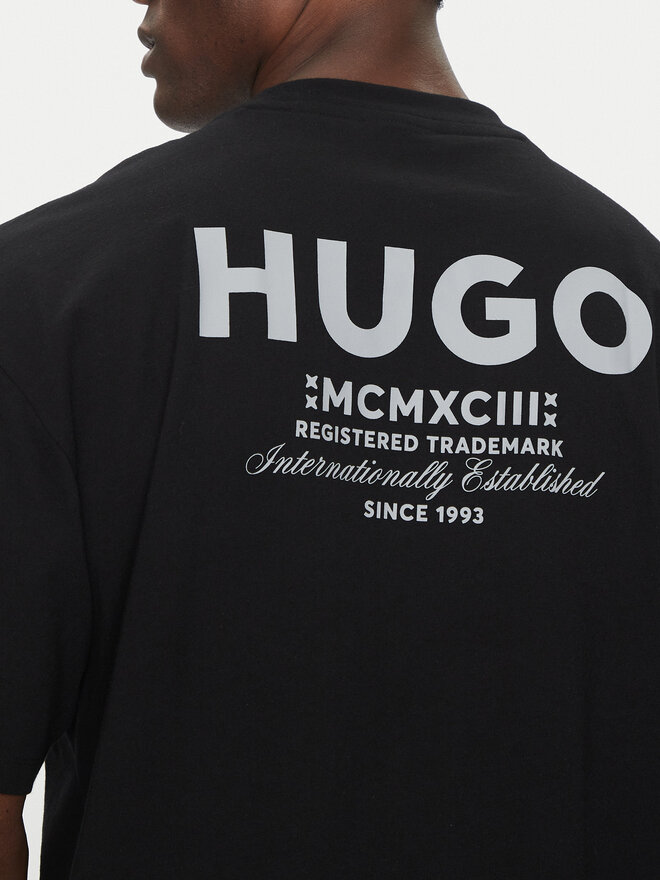HUGO HUGO Camiseta Nalono 50509776 Negro Loose Fit