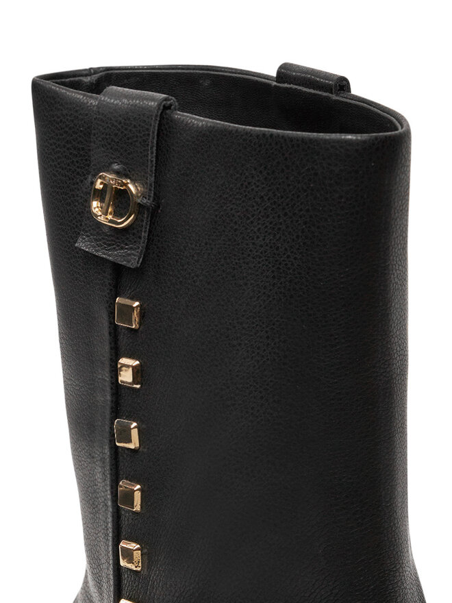 TWINSET Ботильйони TWINSET Biker 242TCP074 Чорний