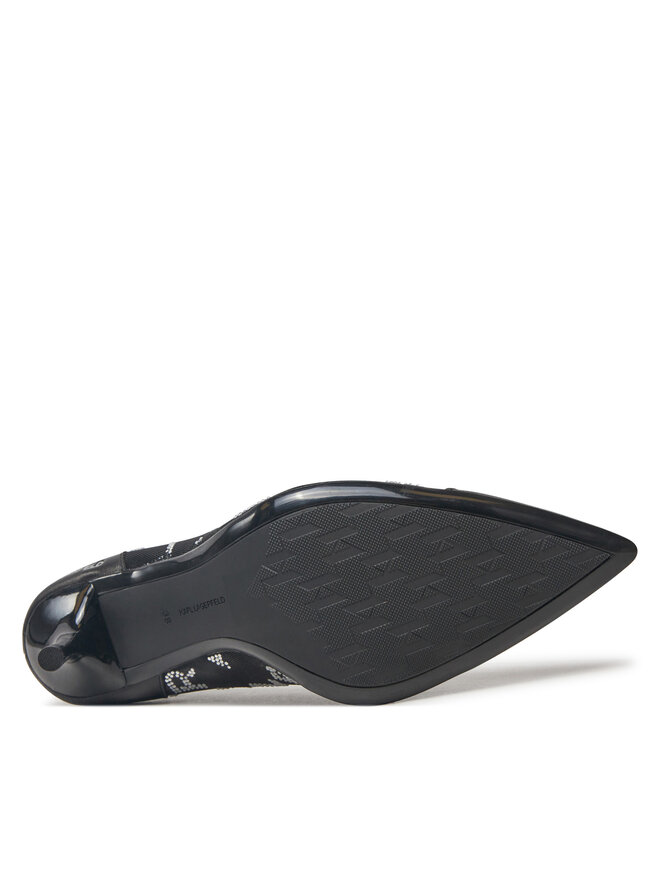 KARL LAGERFELD Pantofi cu toc subțire KARL LAGERFELD Sarabande KL30925A Negru