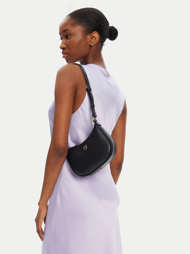 PINKO Ročna torba PINKO Half Moon Baby PE 25 PLTT 103538 A0F1 Črna