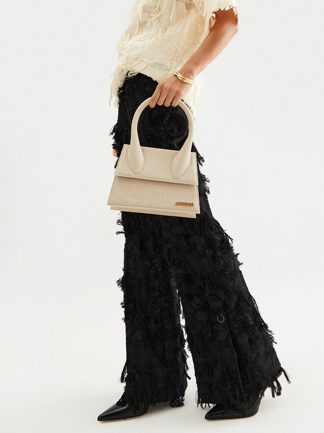 JACQUEMUS Geantă JACQUEMUS Le Grand Chiquioto 213BA003 Bej