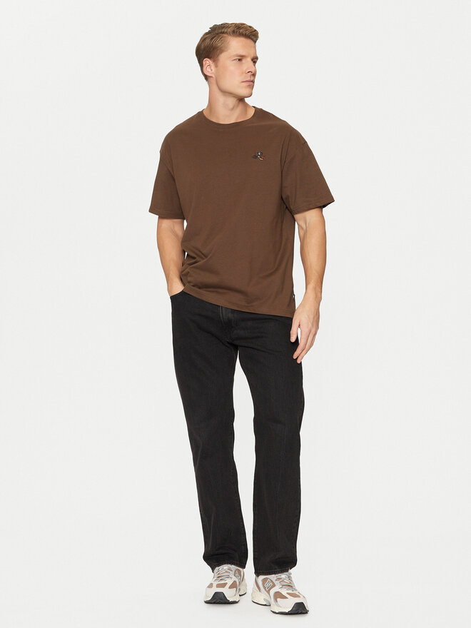Solid Solid T-Shirt Manes 21108333 Μαύρο Regular Fit