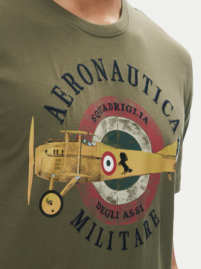 Aeronautica Militare Aeronautica Militare T-Shirt 251TS2414J641 Khakifarben Regular Fit