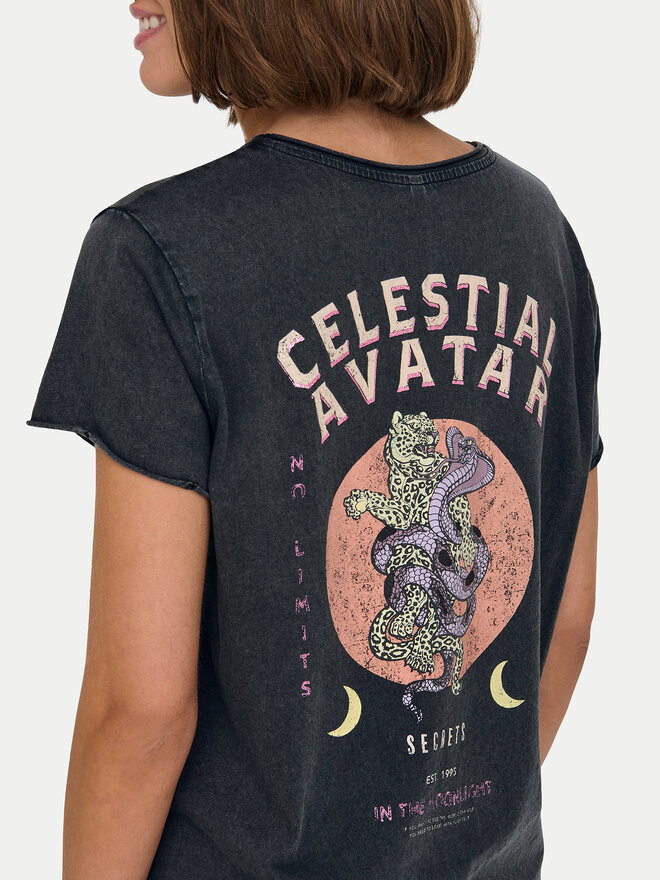 ONLY ONLY Camiseta Lucy 15336965 Gris Regular Fit