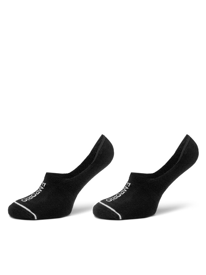 Emporio Armani 2er-Set Damen Sneakersocken Emporio Armani 292315 4R227 00020 Schwarz