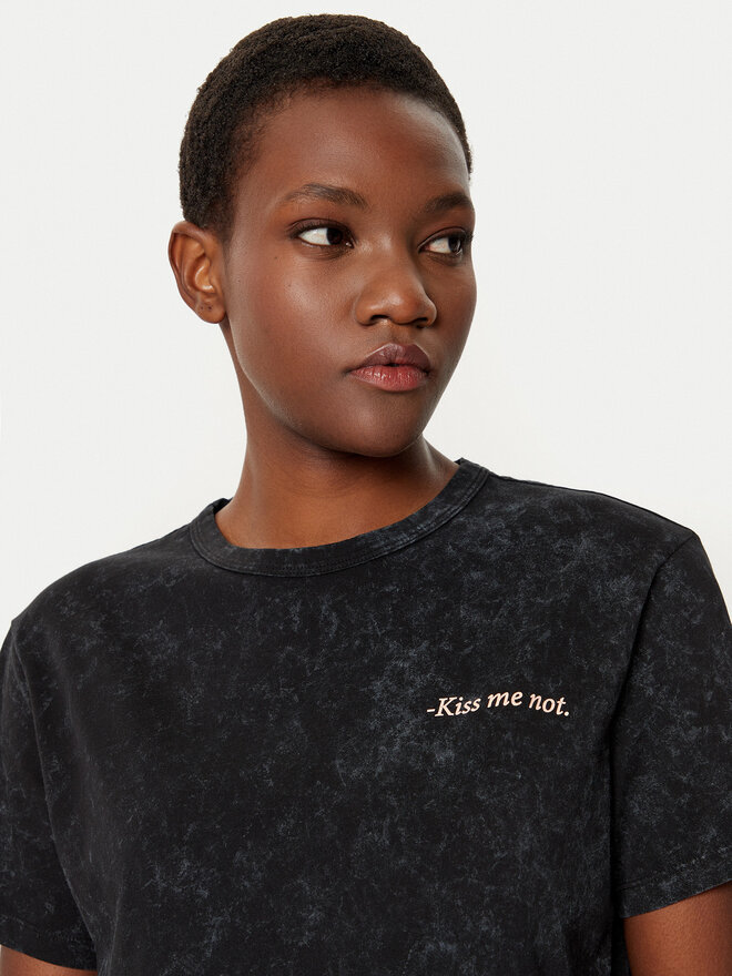 HUGO HUGO T-Shirt Damacia_3 50535491 Schwarz Regular Fit