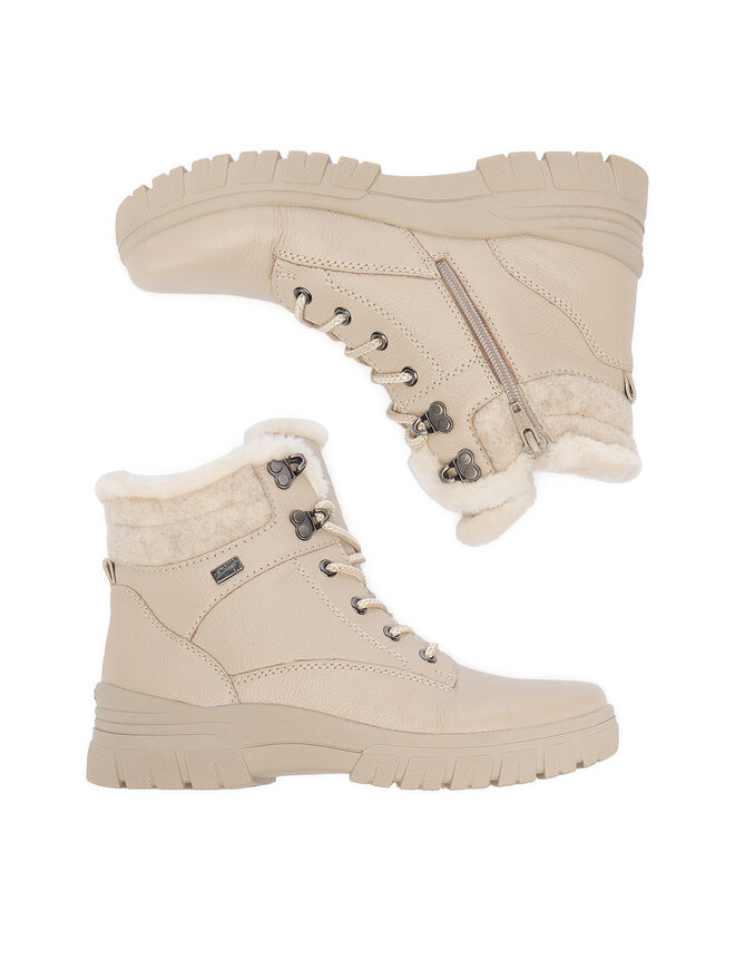 Remonte Schnürschuhe Remonte CEO-D0E71-60 Beige