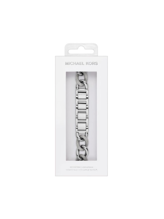Bracelet de remplacement pour Apple Watch Michael Kors MKS8058E Argent chaussures