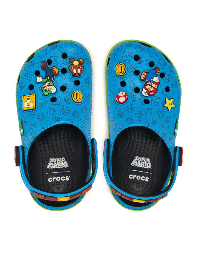 Crocs Pantoletten Crocs Super Mario Core Classic Clog Kids 212140 Bunt