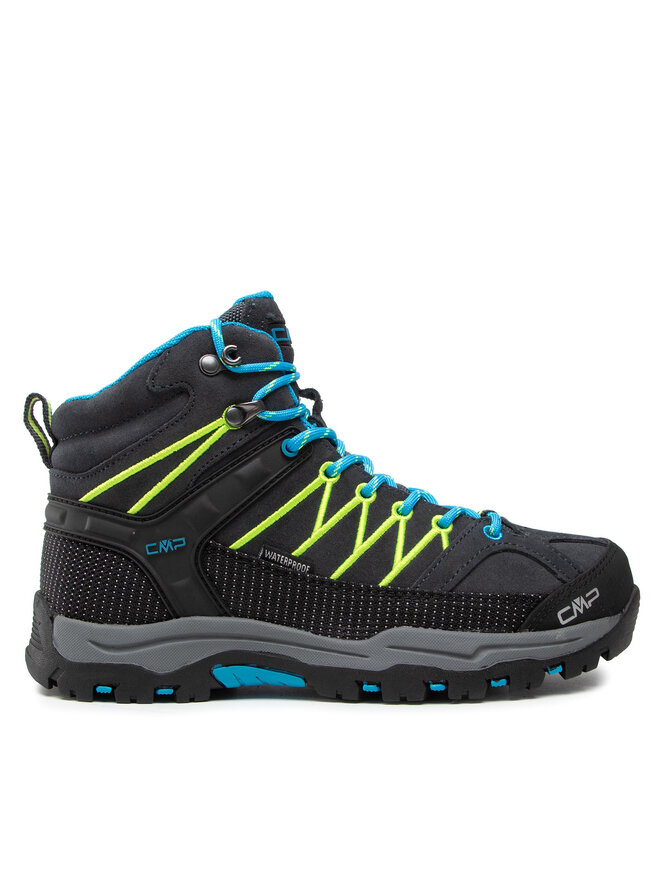CMP Παπούτσια πεζοπορίας CMP Kids Rigel Mid Trekking Shoes Wp 3Q12944J Μαύρο