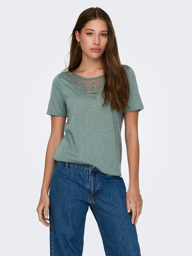 JDY JDY Camiseta Dodo 15296235 Verde Regular Fit