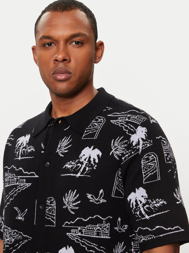 Vans Vans Polo Sorrento Sweater Polo VN000G3F Negro Regular Fit