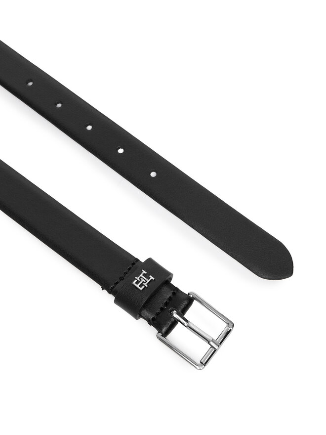 Tommy Hilfiger Damengürtel Tommy Hilfiger Th Square 2.5 Silver AW0AW18651 Schwarz