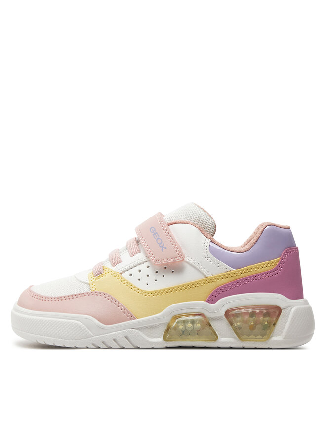Geox Tenisice Geox J Illuminus Girl J45HPA 0BUAS C0653 D Bijela