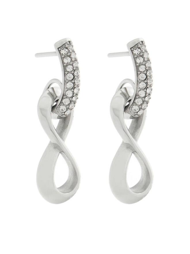 Guess Náušnice Guess JUBE05 051JW Strieborná