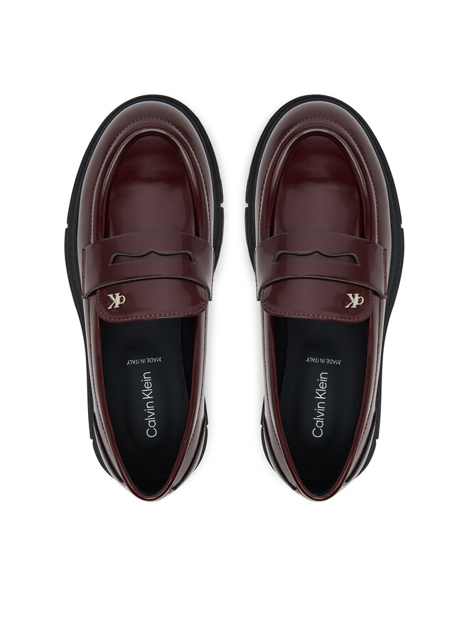Calvin Klein Półbuty Calvin Klein Scarpa Bassa V4A4-83130-1453 Bordowy