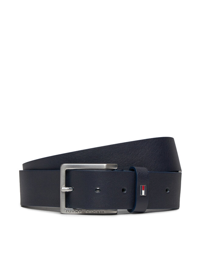 Tommy Hilfiger Cintura da uomo Tommy Hilfiger Oliver 3.5 Ext AM0AM12048 Blu scuro