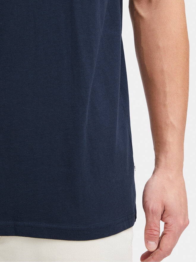 Solid Solid T-Shirt Ilias 21108139 Dunkelblau Regular Fit
