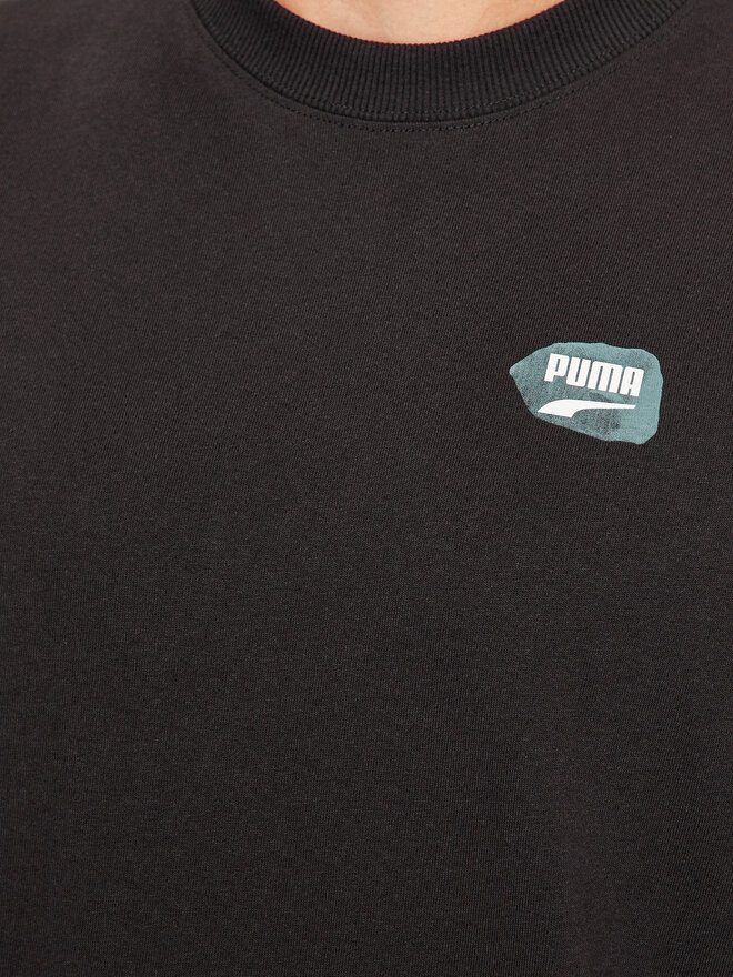 Puma Puma T-Shirt Downtown Graphic 621269 Μαύρο Regular Fit