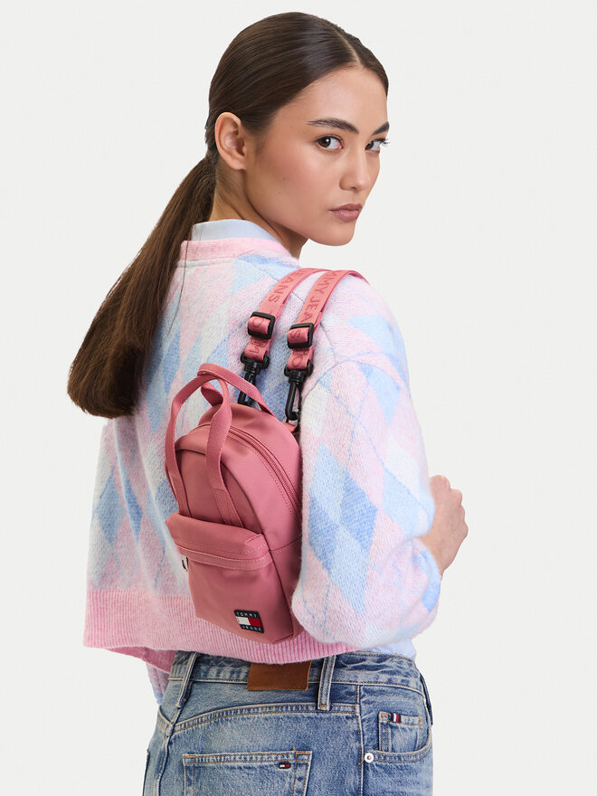 Tommy Jeans Plecak Tommy Jeans Tjw Daily 2 Ways Backpack AW0AW17577 Różowy