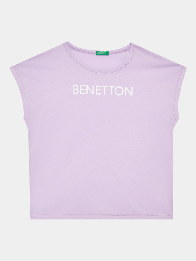 United Colors Of Benetton United Colors Of Benetton Marškinėliai 3I1XC10C0 Violetinė Regular Fit