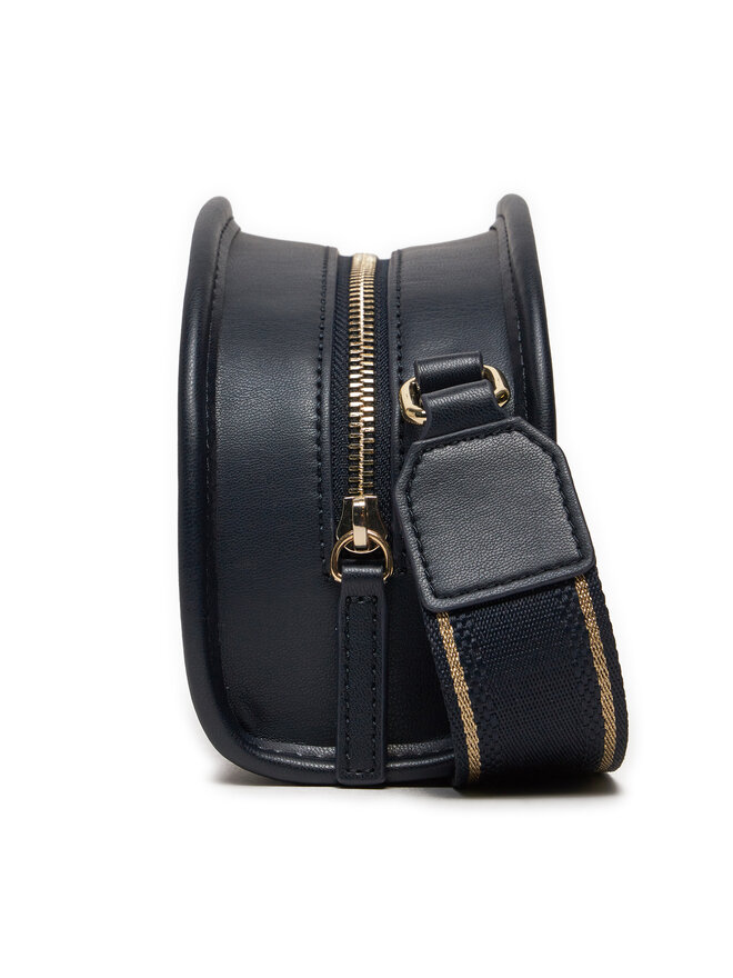 Tommy Hilfiger Kabelka Tommy Hilfiger Th Monotype Half Moon Camera Bag AW0AW16774 Tmavomodrá