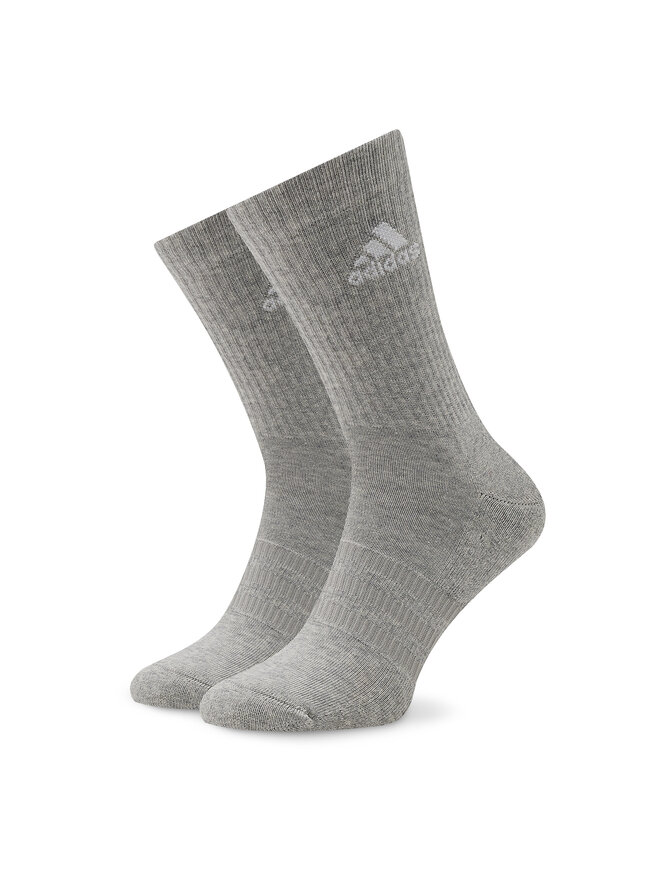 adidas Calzini lunghi unisex adidas Cushioned Crew Socks 3 Pairs IC1311 Grigio