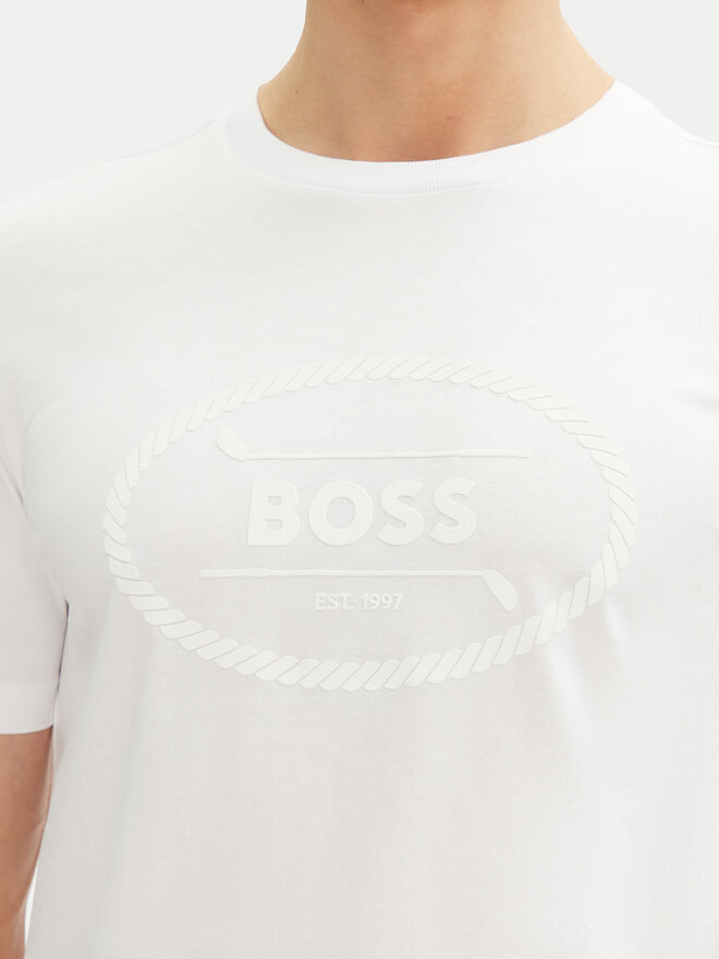 BOSS BOSS Camiseta 50537825 Blanco Regular Fit