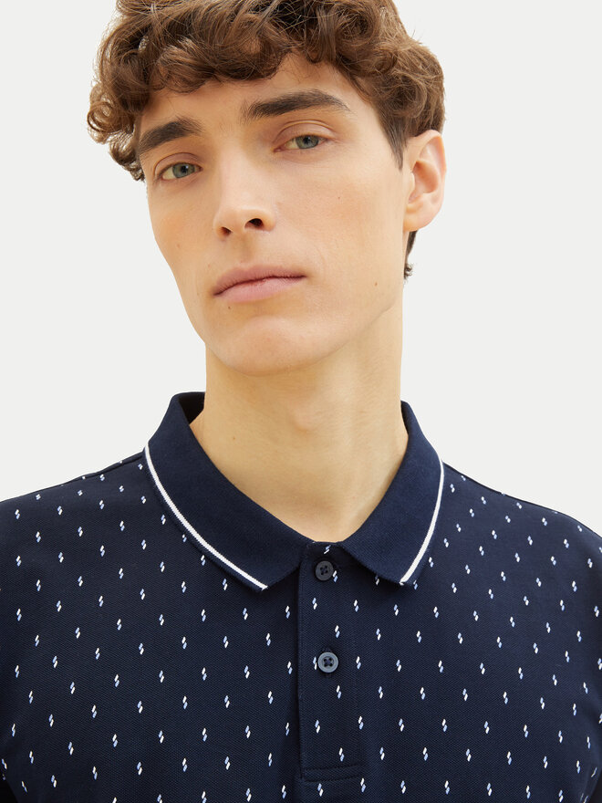Tom Tailor Denim Tom Tailor Denim Поло 1040465 Cиній Regular Fit