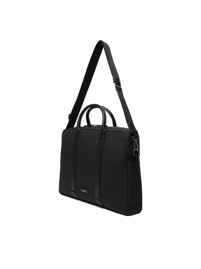 Calvin Klein Bolso Para portátil Calvin Klein Embossed Woven Commuter LV04D3207G Negro