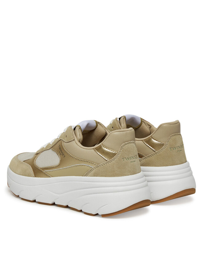 TWINSET Sneakersy TWINSET 251TCP02E Złoty