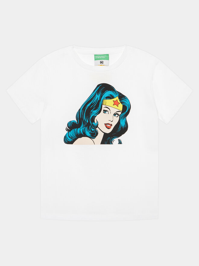 United Colors Of Benetton United Colors Of Benetton T-Shirt 3096C10IO Λευκό Regular Fit