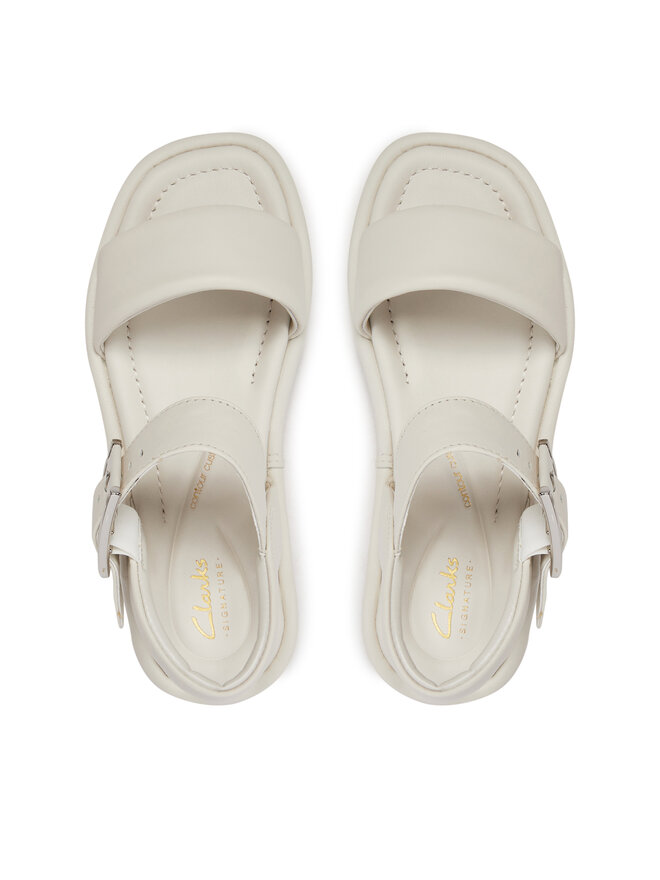 Clarks Sandály Clarks Alda Strap 26176258 Bílá