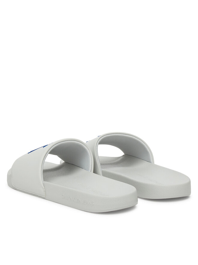 Calvin Klein Jeans Şlapi Calvin Klein Jeans Slide Jelly Mono Pu YM0YM01281 Gri