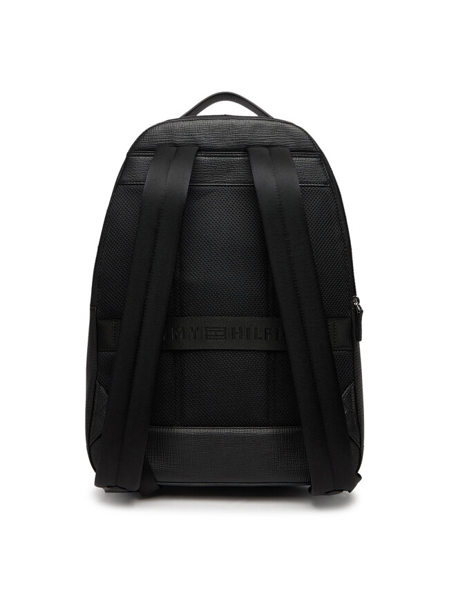 Tommy Hilfiger Σακίδιο Tommy Hilfiger Th Business Leather Backpack AM0AM13641 Μαύρο
