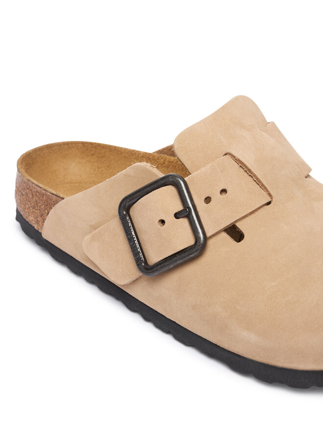 Birkenstock Pantoletten Birkenstock Boston Wire Buckle 1031573 Hellbeige