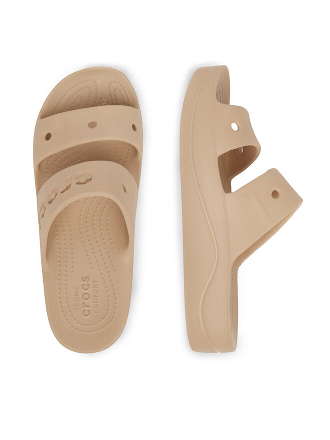 Crocs Παντόφλες Crocs BAYA PLATFORM SANDAL 208188-212 Μπεζ