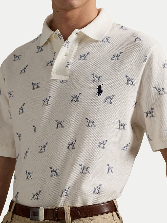 Polo Ralph Lauren Polo Ralph Lauren Poloshirt 710974597001 Écru Custom Slim Fit