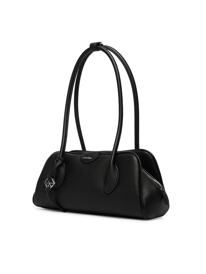 Calvin Klein Handtasche Calvin Klein Quilted Nylon Ew Satchel LV04F3743G Schwarz