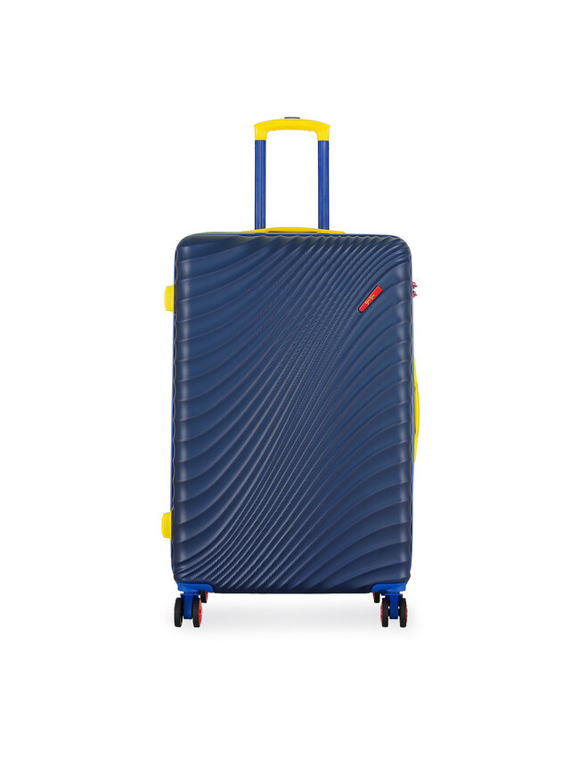 Semi Line Μεγάλη Βαλίτσα Semi Line T5937-3 Σκούρο μπλε