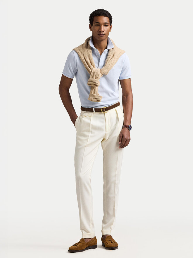 Polo Ralph Lauren Polo Ralph Lauren Поло 710963494004 Блакитний Custom Slim Fit