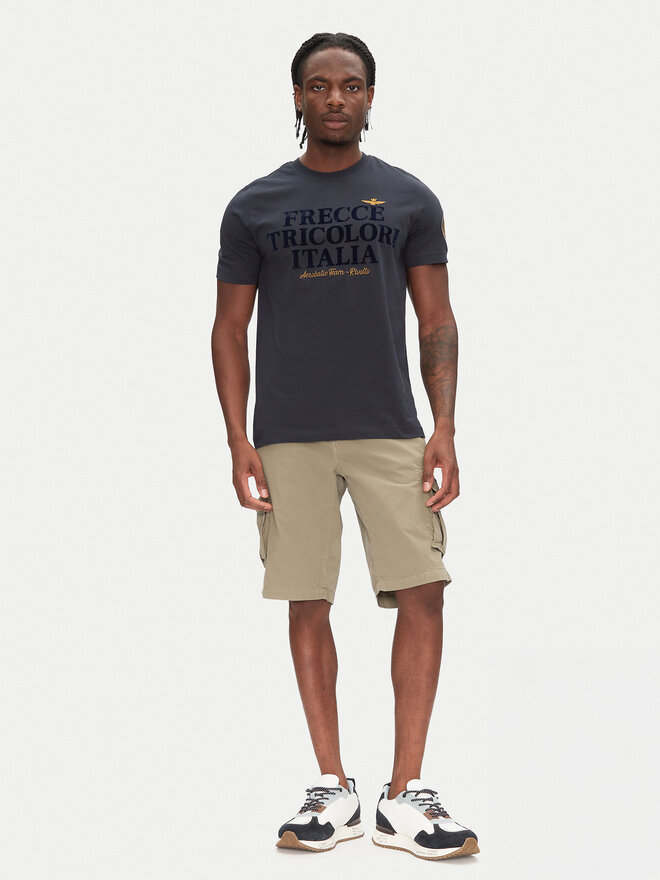 Aeronautica Militare Aeronautica Militare Camiseta 251TS2404J596 Azul marino Regular Fit
