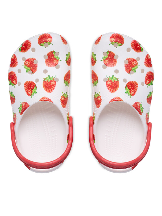 Crocs Pantoletten Crocs Kids’ Classic Fresh Fruits Clog 211020 Weiß