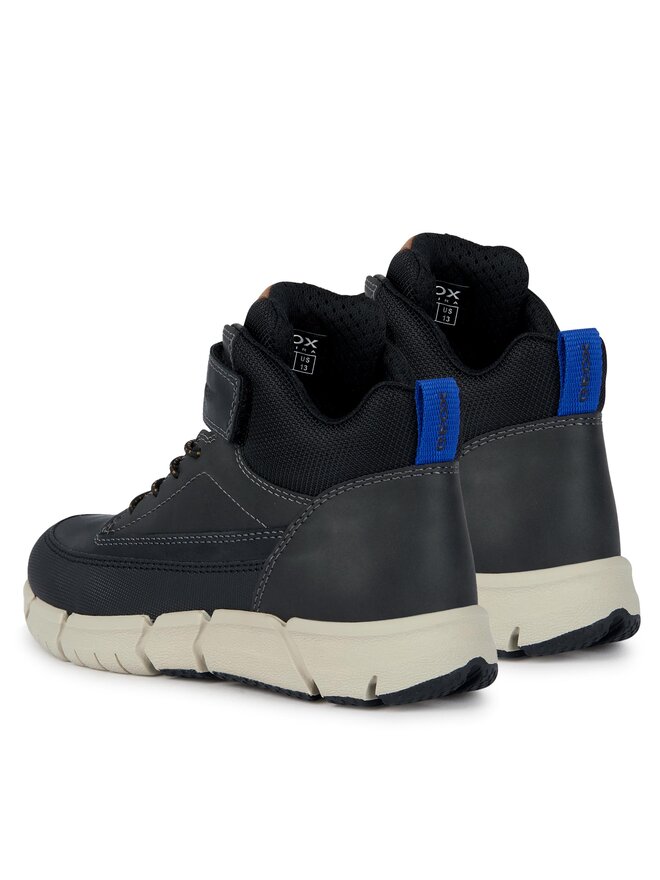 Geox Kozačky Geox J Flexyper Boy J369BA 0CLFU C9999 S Černá