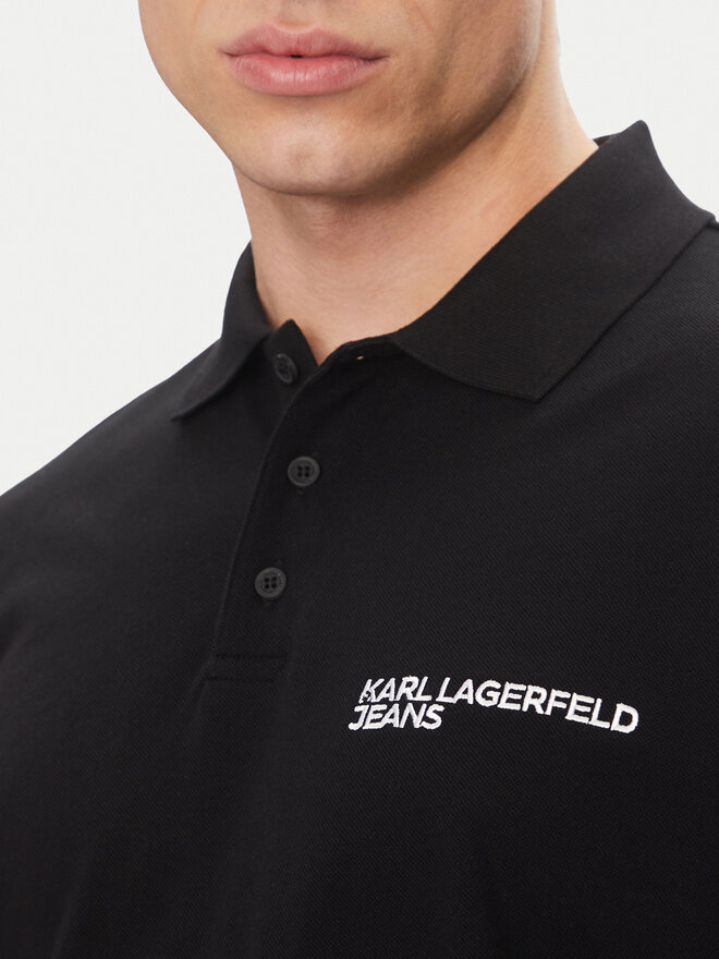 Karl Lagerfeld Jeans Karl Lagerfeld Jeans Poloshirt A2M17094 Schwarz Regular Fit