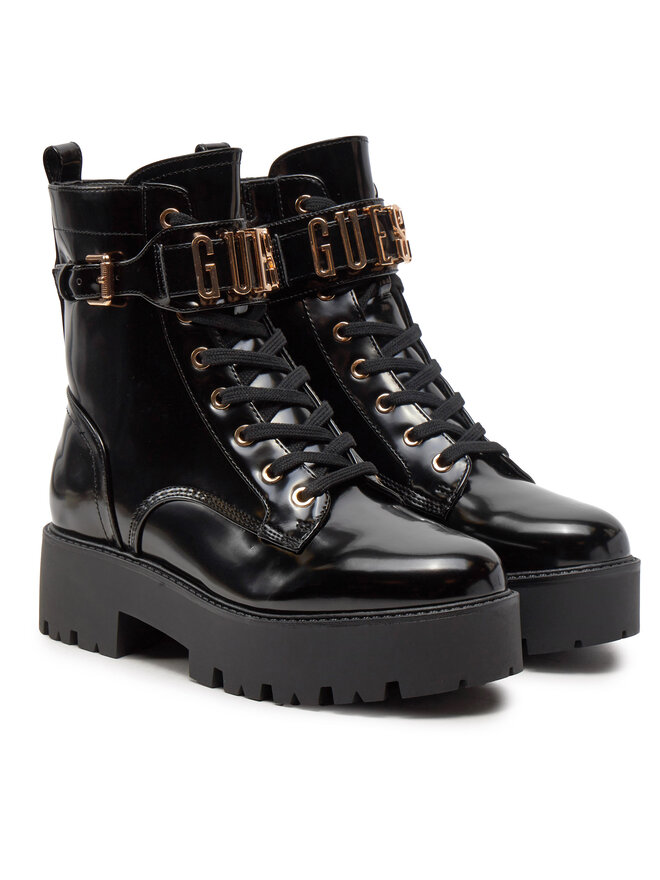 Guess Botki Guess Vaires FLTSOM PAT10 Czarny
