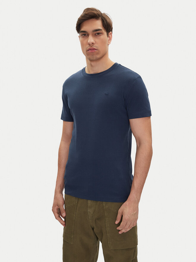 Mustang Mustang Póló Allen 1016486 Sötétkék Slim Fit