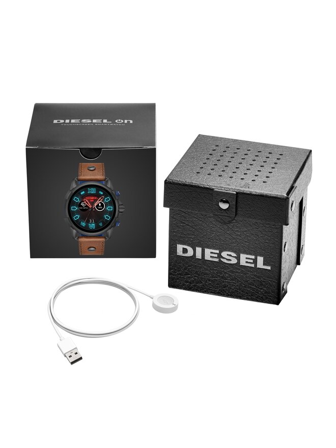 Diesel Chytré hodinky Diesel Full Guard 2.5 DZT2009 Hnědá