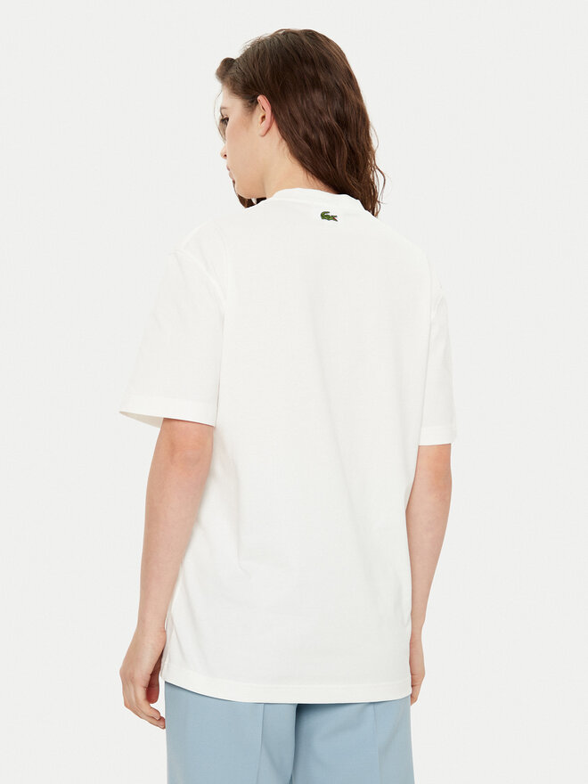 Lacoste Lacoste Marškinėliai TH2733 Écru Regular Fit